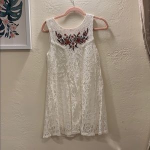 White lace dress